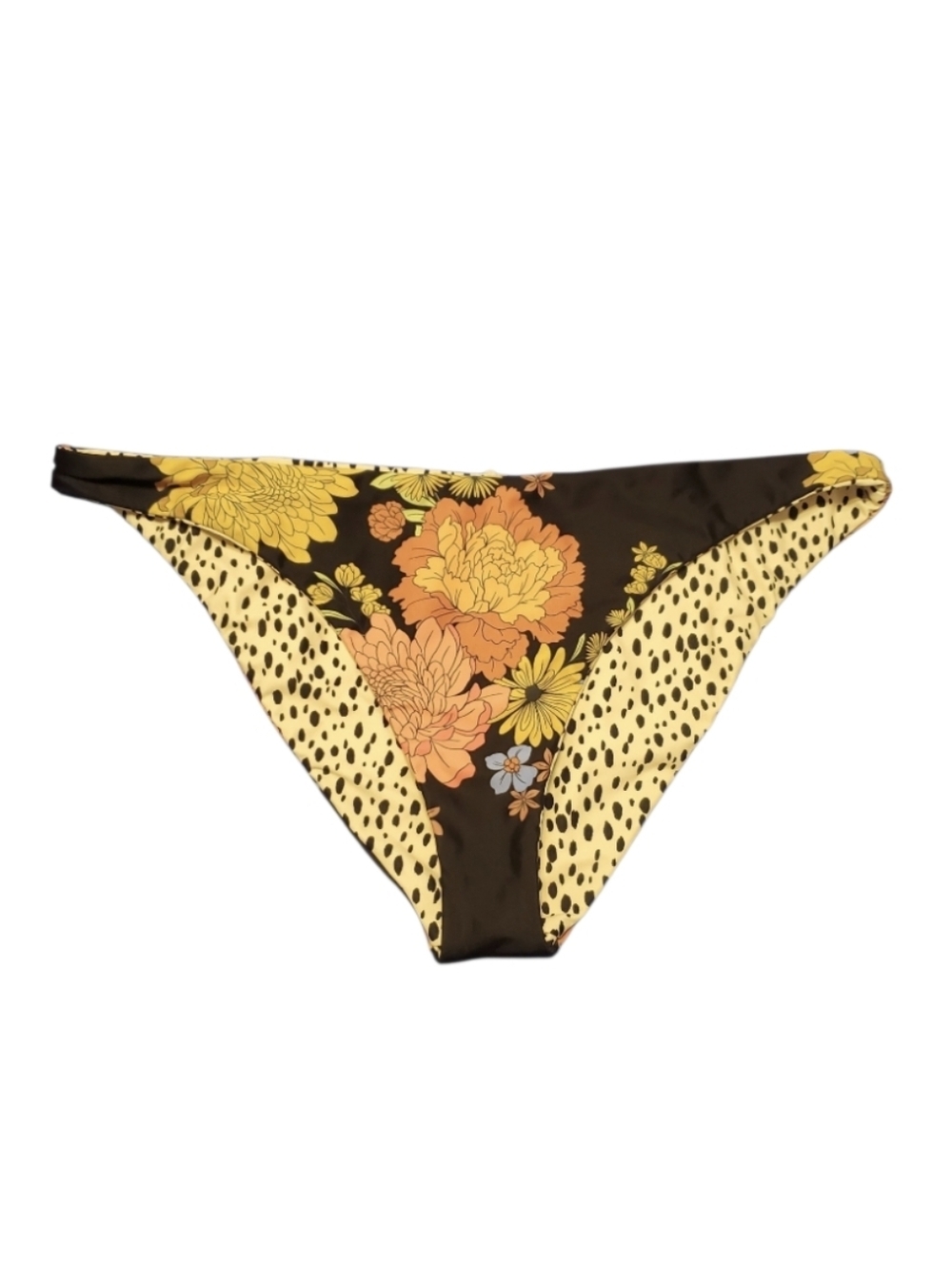 O'Neill Women's Rockley Animal Print & Floral Reversible Bikini Swim Bottom XL